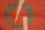 Detail Of Antique Art Deco French Oval Rug 71506 by Nazmiyal Antique Rugs
