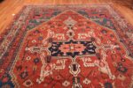 Detail Of Antique Persian Serapi Area Rug 71126 by Nazmiyal Antique Rugs