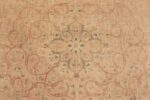 Detail Of Decorative Vintage Silk Tabriz Persian Rug 71503 by Nazmiyal Antique Rugs