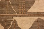 Detail Of Primitive Design Modern Moroccan Rug 60999 by Nazmiyal Antique Rugs