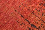 Detail Of Red Modern Transitional Rug 61013 by Nazmiyal Antique Rugs