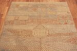 Detail Of Rust Tones Modern Moroccan Rug 61005 by Nazmiyal Antique Rugs