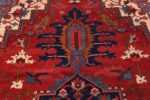 Detailed Of Vibrant Large Antique Persian Heriz Area Rug 71128 by Nazmiyal Antique Rugs