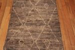 Details Of Brown Modern Moroccan Runner Rug 61007 by Nazmiyal Antique Rugs