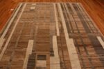 Details Of Nature Inspired Colors Modern Moroccan Rug 61003 by Nazmiyal Antique Rugs