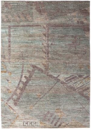 Geometric Modern Transitional 61042 by Nazmiyal Antique Rugs