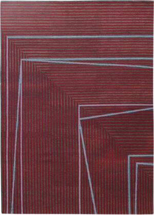 Geometric Modern Transitional Rug 61049 by Nazmiyal Antique Rugs