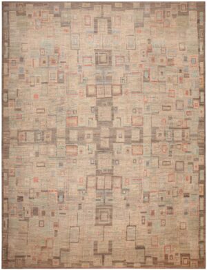 Oversized Geometric Modern Moroccan Rug 61010 by Nazmiyal Antique Rugs