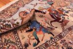 Pile Of Vintage Persian Isfahan Hunting Scene Rug 71199 by Nazmiyal Antique Rugs