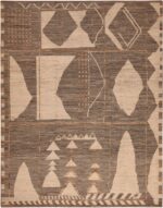 Primitive Design Modern Moroccan Rug 60999 by Nazmiyal Antique Rugs