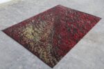 Side Of Abstract Colorful Modern Transitional Rug 61029 by Nazmiyal Antique Rugs