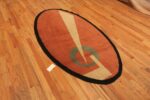 Side Of Antique Art Deco French Oval Rug 71506 by Nazmiyal Antique Rugs