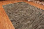 Side Of Tones Modern Flat Weave Rug 60498 by Nazmiyal Antique Rugs
