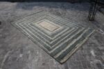 Side Of Geometric Design Modern Transitional Rug 61034 by Nazmiyal Antique Rugs