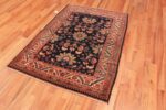 Side Of Stunning Navy Blue Antique Persian Malayer Rug 71131 by Nazmiyal Antique Rugs