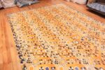 Side Of Sunny Happy Mid Century Swedish Inspired Modern Area Rug 60902 by Nazmiyal Antique Rugs