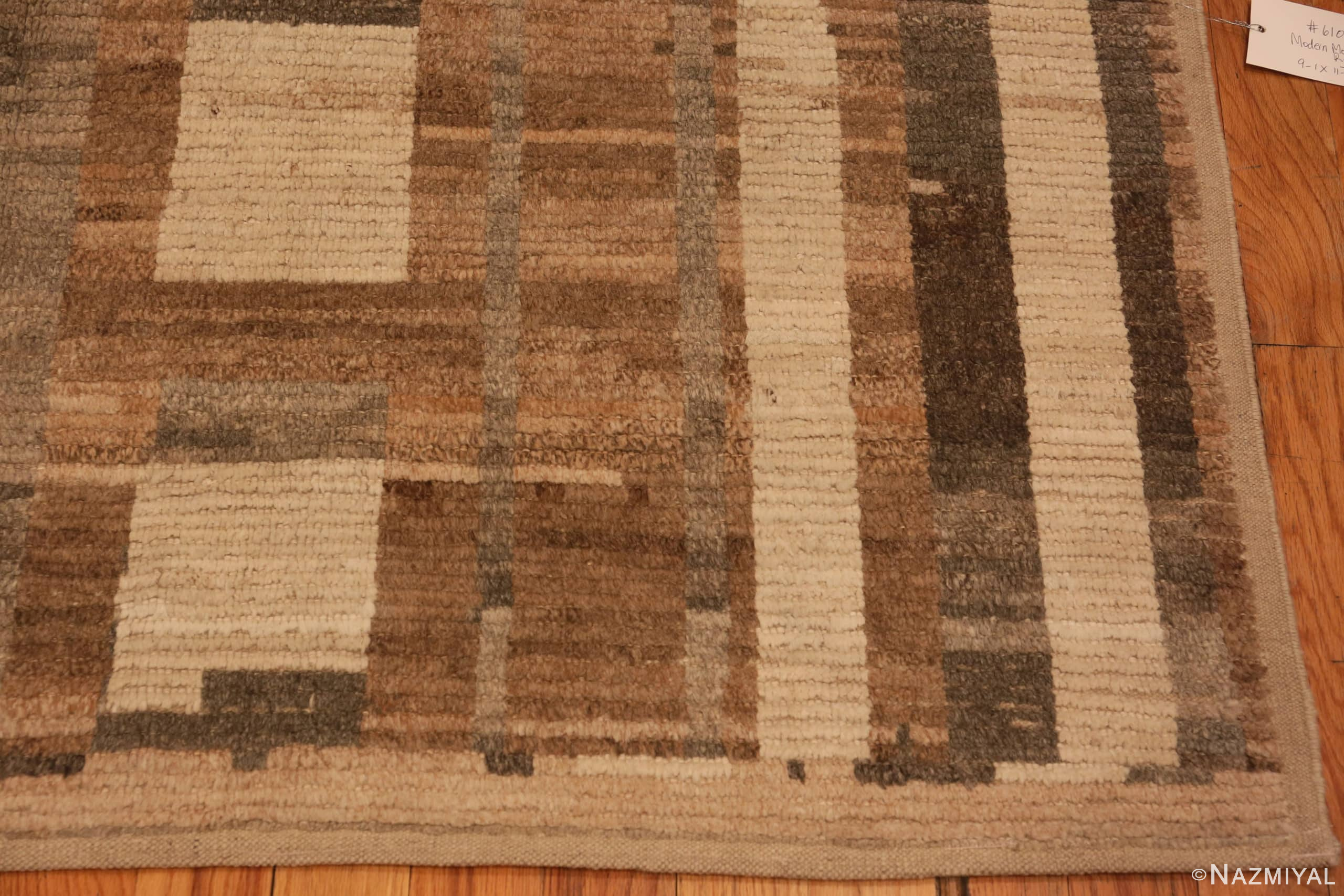 Corner Of Nature Inspired Colors Modern Moroccan Rug 61003 by Nazmiyal Antique Rugs