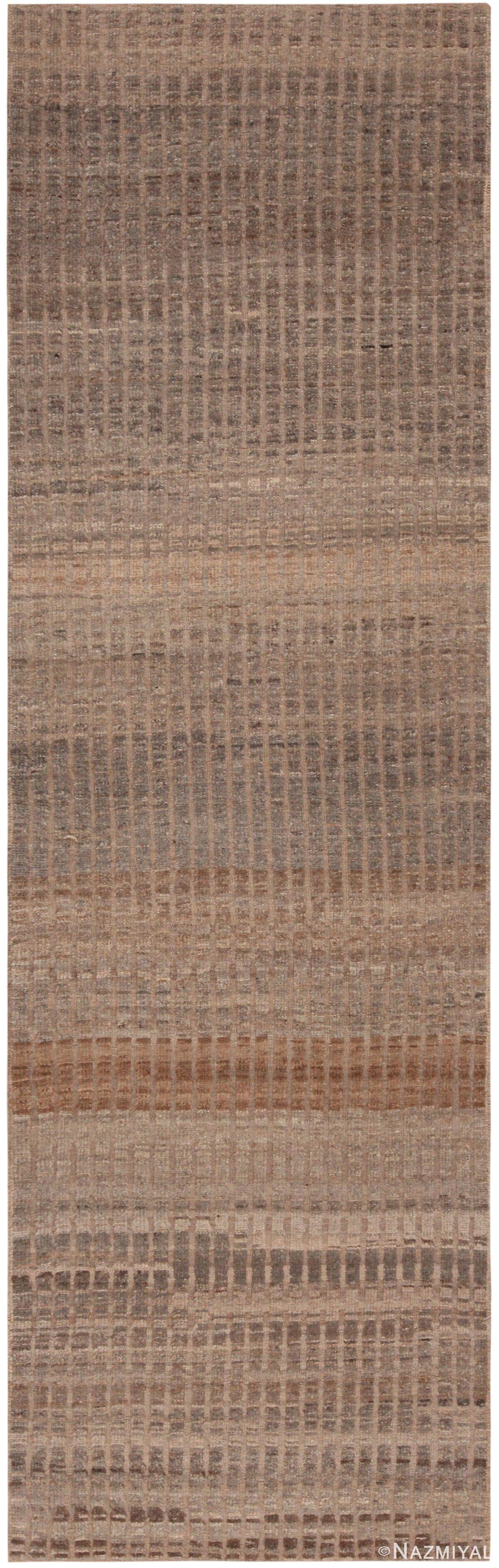 Earthy Tones Modern Moroccan Rug 61008 by Nazmiyal Antique Rugs