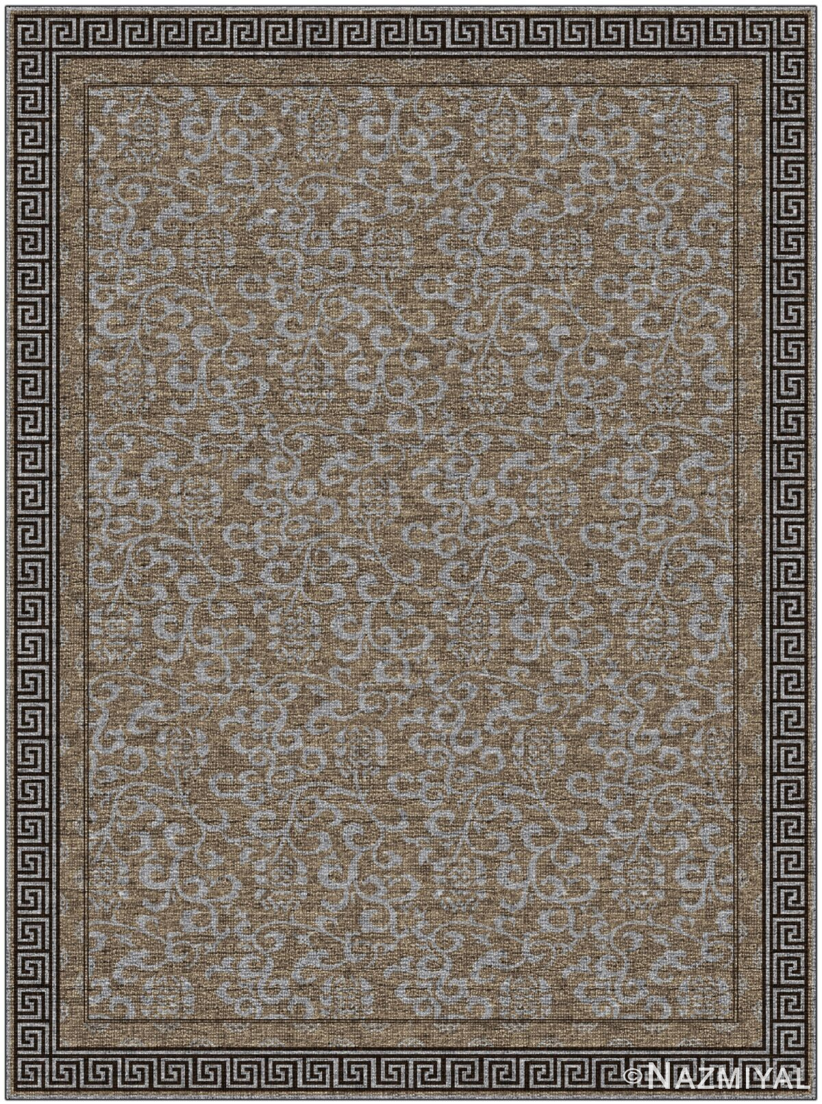 Elegant Oriental Design Modern Transitional Rug 61033 by Nazmiyal Antique Rugs