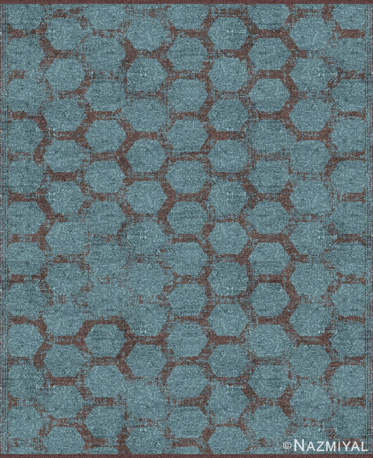 Geometric Design Modern Transitional Rug 61026 by Nazmiyal Antique Rugs