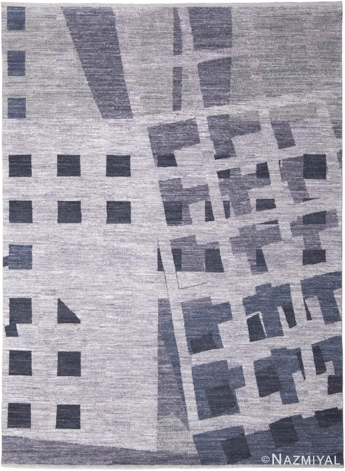 Geometric Design Modern Transitional Rug 61044 by Nazmiyal Antique Rugs