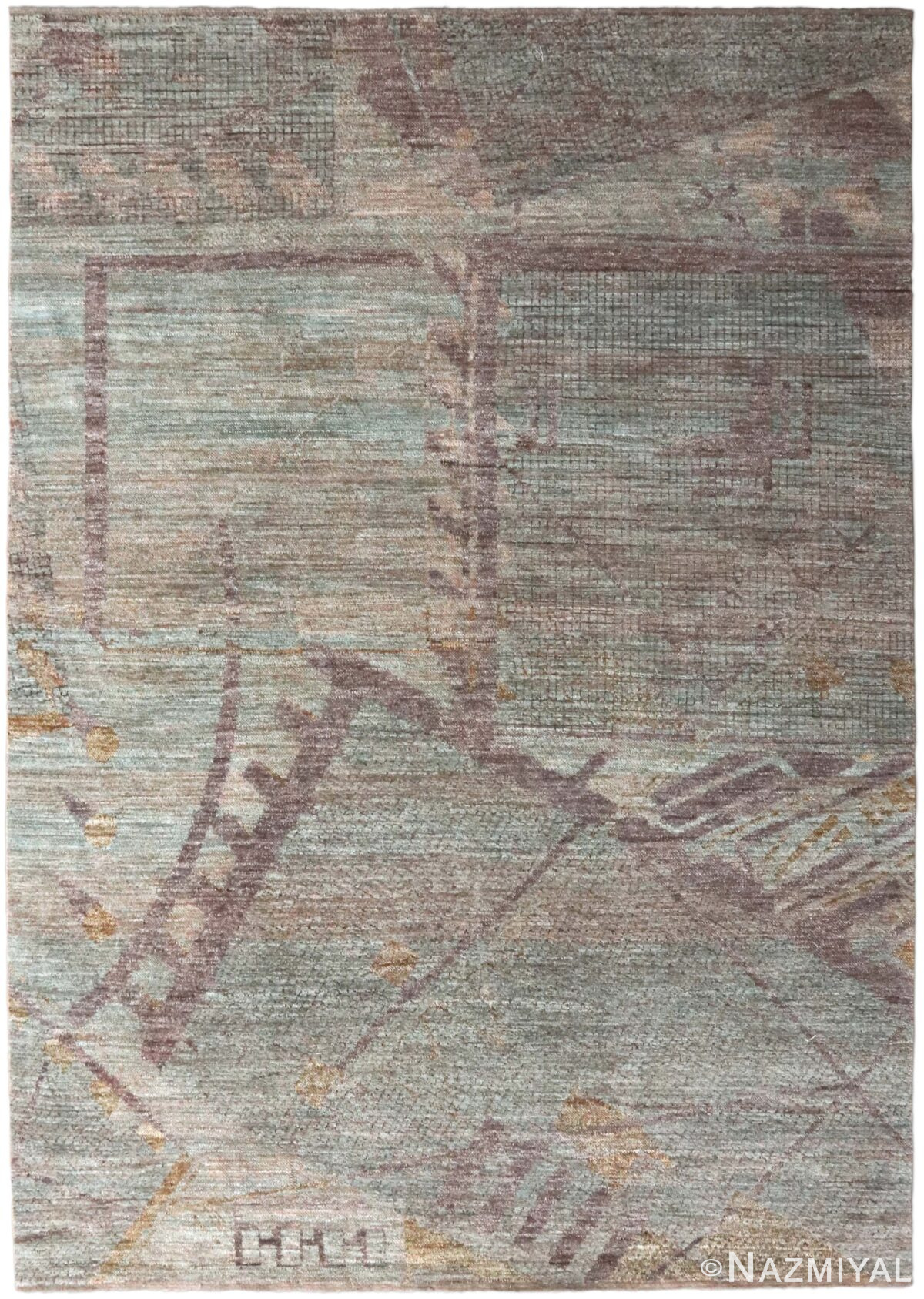 Geometric Modern Transitional 61042 by Nazmiyal Antique Rugs