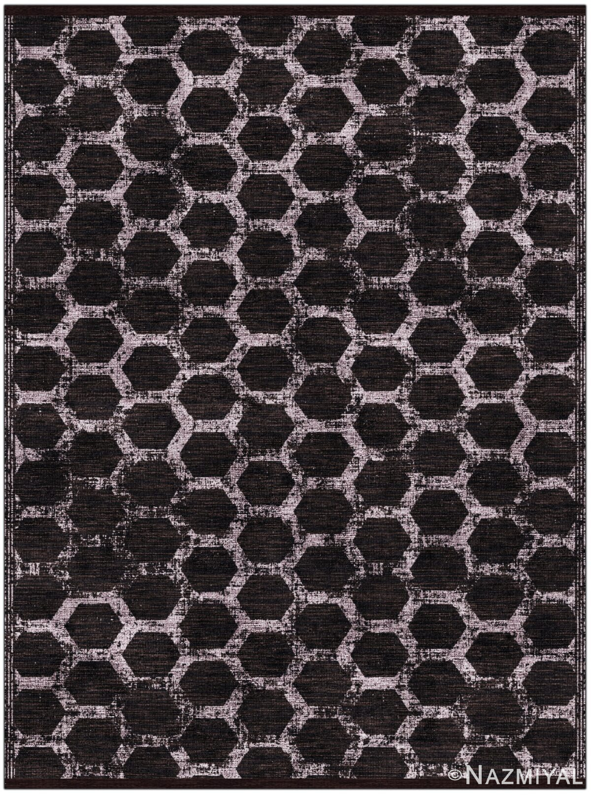 Geometric Modern Transitional Rug 61027 by Nazmiyal Antique Rugs