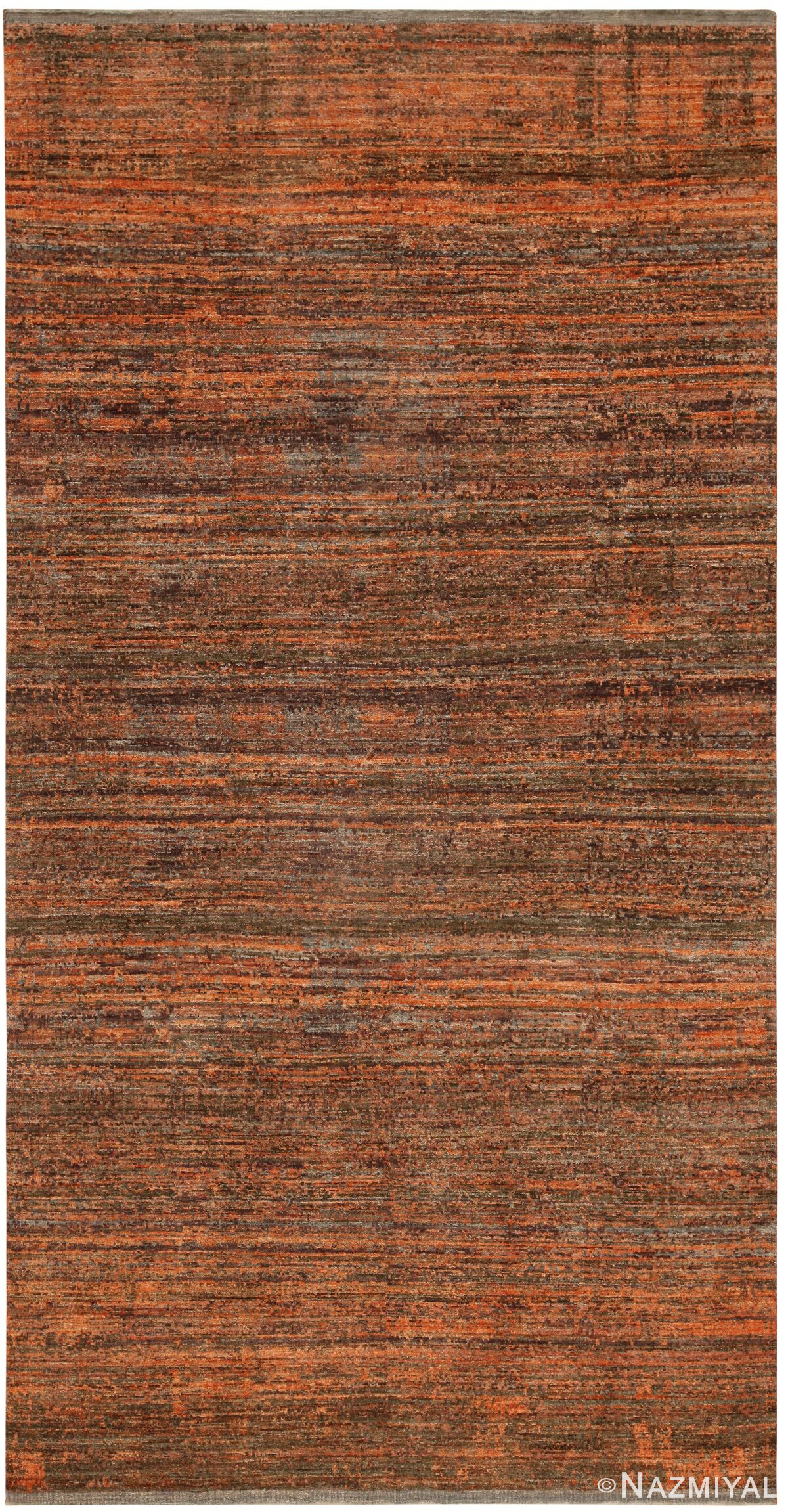Border Of Modern Transitional Wabi Sabi Rug 60975 by Nazmiyal Antique Rugs