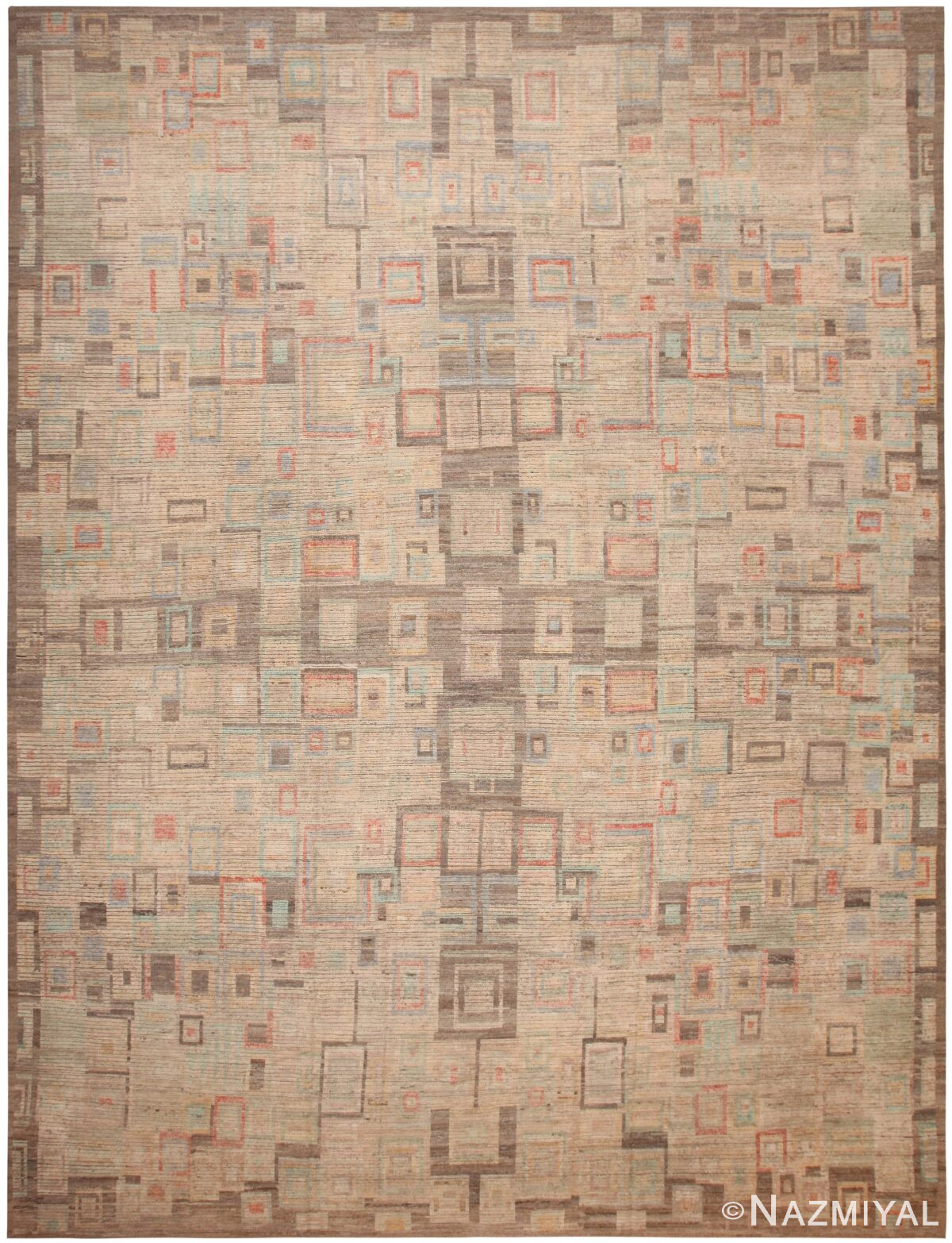 Oversized Geometric Modern Moroccan Rug 61010 by Nazmiyal Antique Rugs