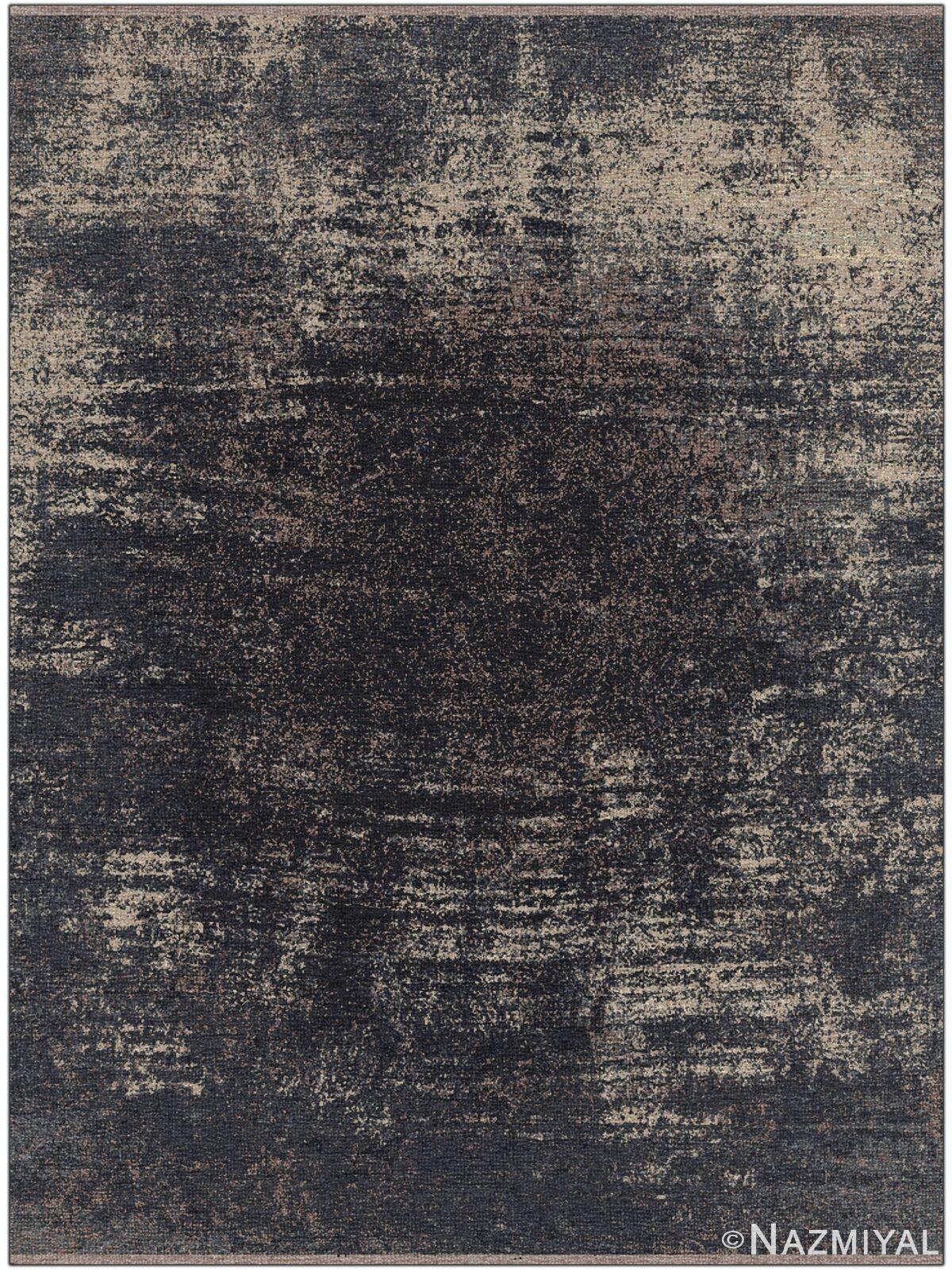 Textured Modern Transitional Rug 61018 by Nazmiyal Antique Rugs