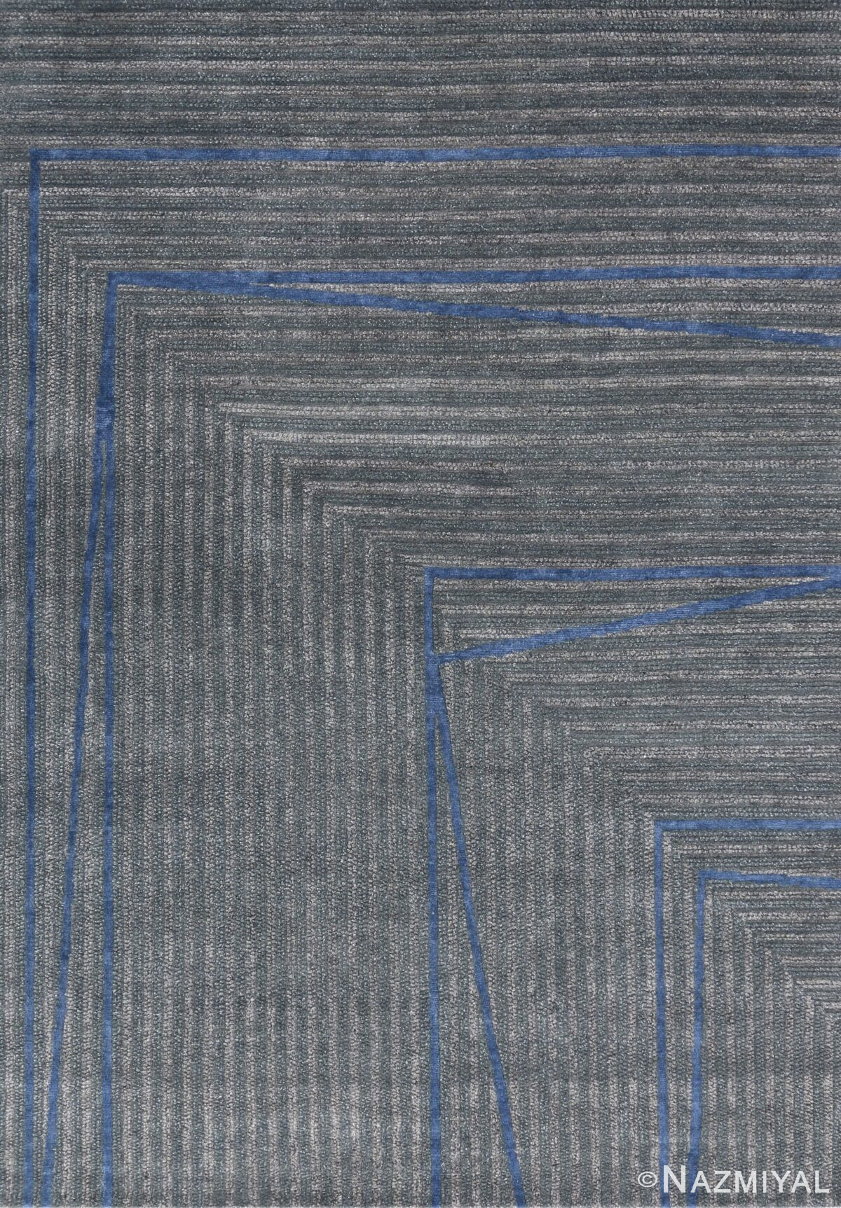 Textured Modern Transitional Rug 61050 by Nazmiyal Antique Rugs