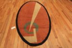 Weave Of Antique Art Deco French Oval Rug 71506 by Nazmiyal Antique Rugs