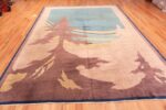 Whole View Of Antique Room Size Art Deco Chinese Rug 71127 by Nazmiyal Antique Rugs