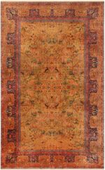 Animal Design Large Antique Indian Agra Rug 71575 by Nazmiyal Antique Rugs