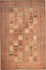 Large Antique Persian Garden Design Tabriz Rug 71433 by Nazmiyal Antique Rugs