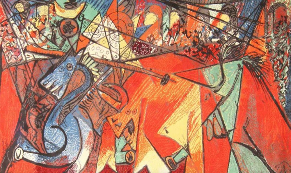 Vintage Pablo Picasso Rug by Nazmiyal Antique Rugs