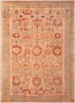 Antique Turkish Oushak Rug 71456 by Nazmiyal Antique Rugs