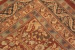 Back Of Large Antique Persian Garden Design Tabriz Rug 71433 by Nazmiyal Antique Rugs