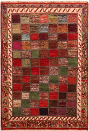 Colorful Vintage Persian Gabbeh Rug 71658 by Nazmiyal Antique Rugs