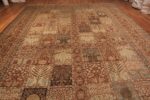 Detail Of Large Antique Persian Garden Design Tabriz Rug 71433 by Nazmiyal Antique Rugs