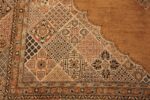 Detailed Of Vintage Persian Qum Silk Rug 71523 by Nazmiyal Antique Rugs