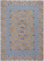Geometric Vintage Scandinavian Swedish Kilim Rug Signed Svea Noren 71668 by Nazmiyal Antique Rugs