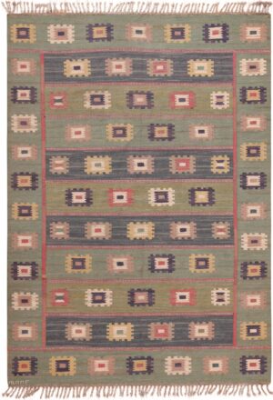 Vintage Scandinavian Marta Maas Kilim Rug 71664 by Nazmiyal Antique Rugs