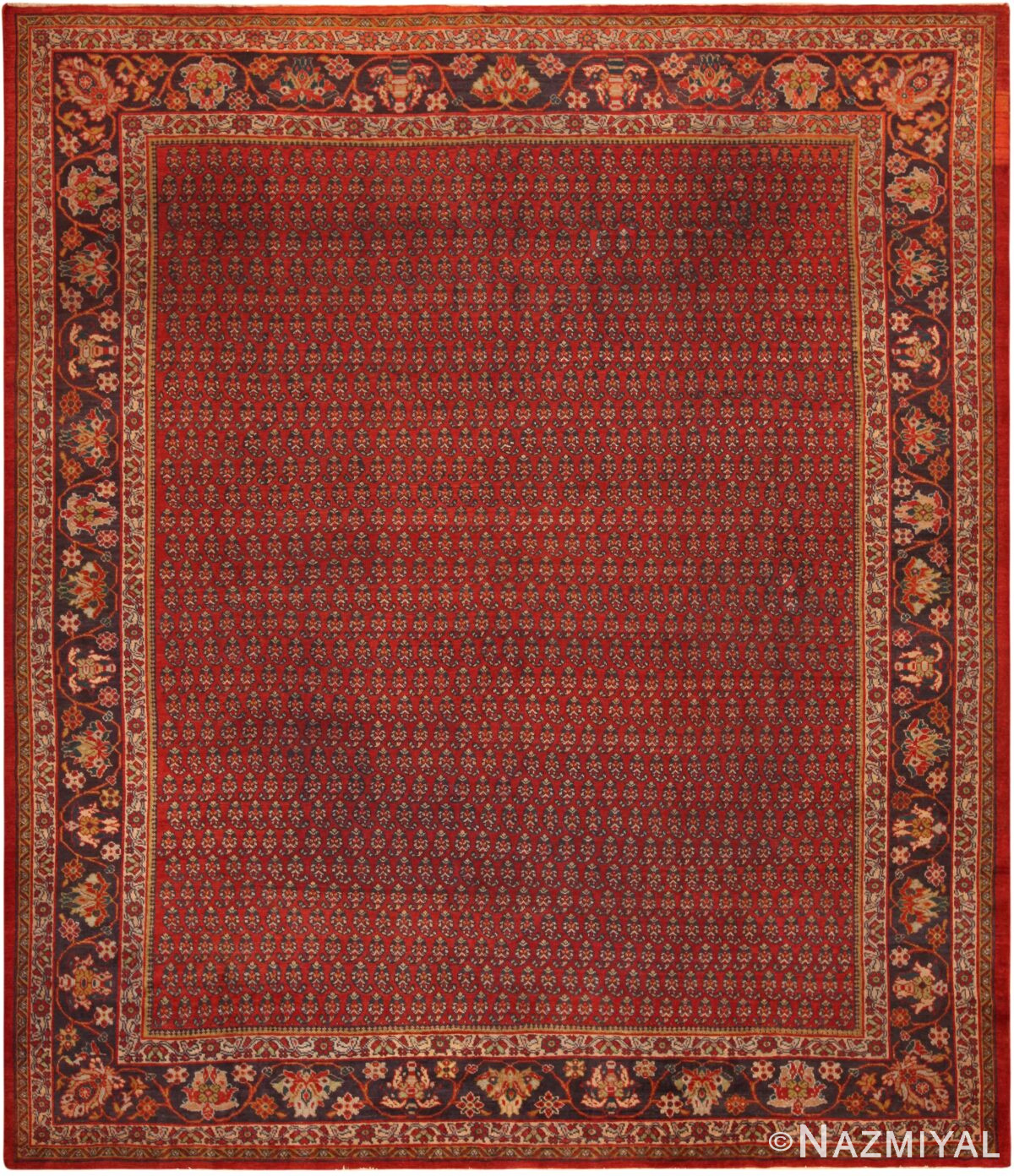 Antique Persian Mahal Rug 71640 by Nazmiyal Antique Rugs