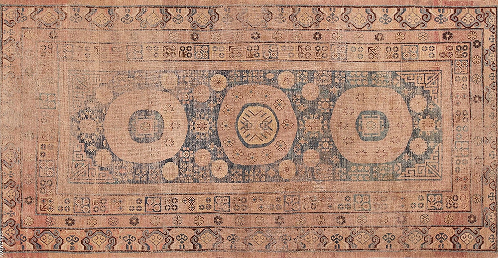 Antique Khotan Shabby Chic Rug by Nazmiyal Antique Rugs