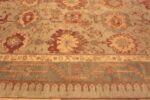 Border Of Antique Turkish Oushak Rug 71456 by Nazmiyal Antique Rugs