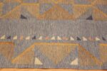 Border Of Geometric Vintage Scandinavian Swedish Kilim Rug Signed Svea Noren 71668 by Nazmiyal Antique Rug