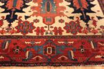 Border Motif Of Antique Persian Heriz Area Rug 71660 by Nazmiyal Antique Rugs