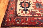 Corner Of Antique Persian Heriz Area Rug 71660 by Nazmiyal Antique Rugs