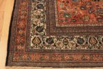 Corner Of Antique Persian Tabriz Area Rug 71574 by Nazmiyal Antique Rugs